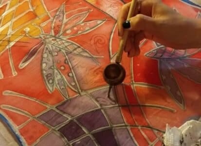 Batik σε μετάξι