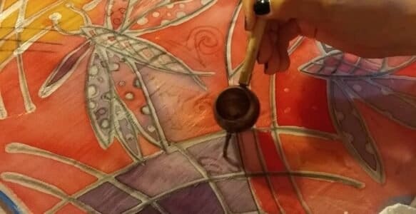 Batik σε μετάξι